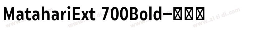 MatahariExt 700Bold字体转换